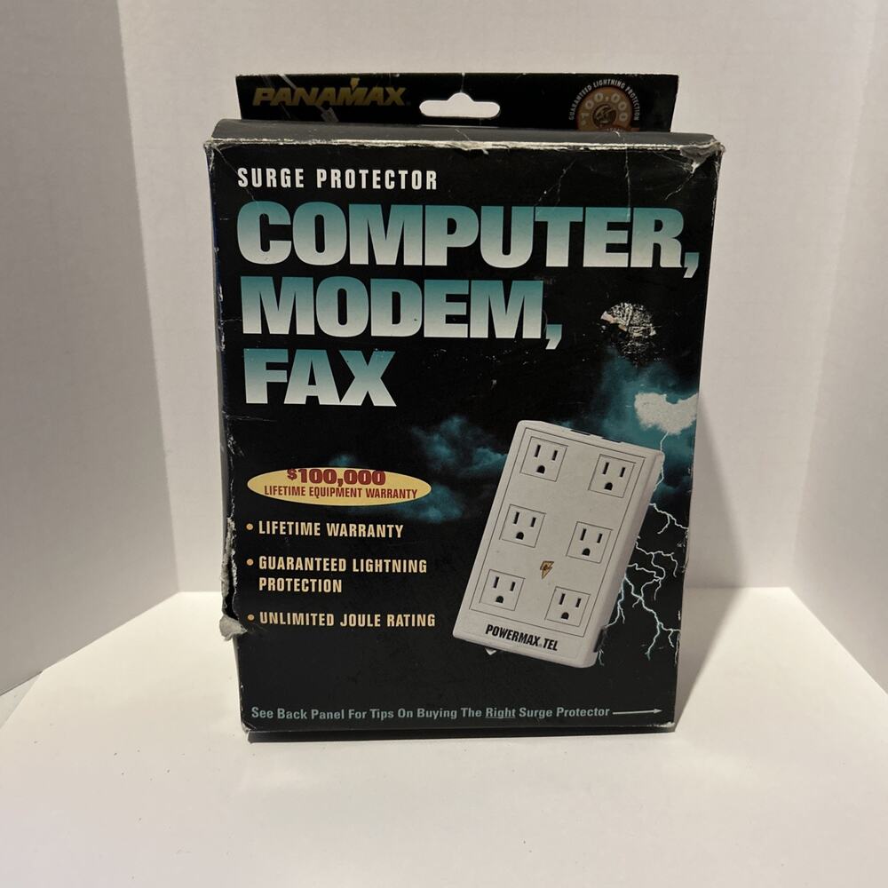 Panamax Max 6 Outlet AC Surge Protector Tested MADE IN U.S.A With‎ Box & Man.